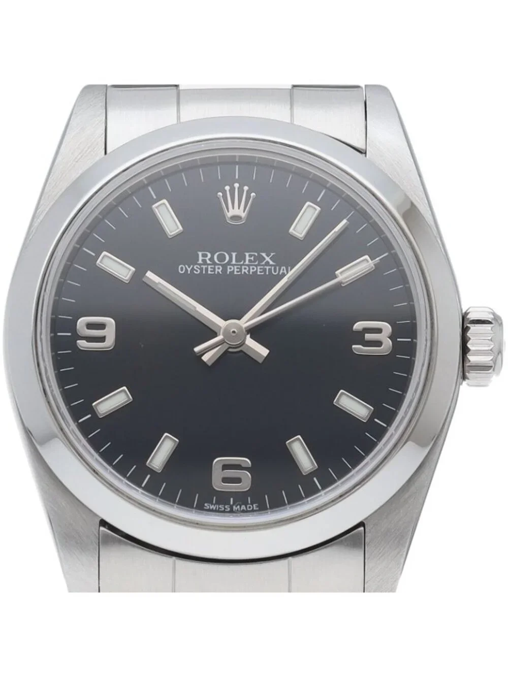 Rolex Oyster Perpetual Boys' Watch SS Black